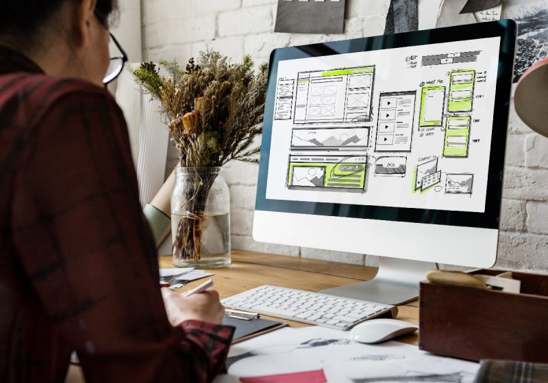 website-development-layout-sketch-drawing